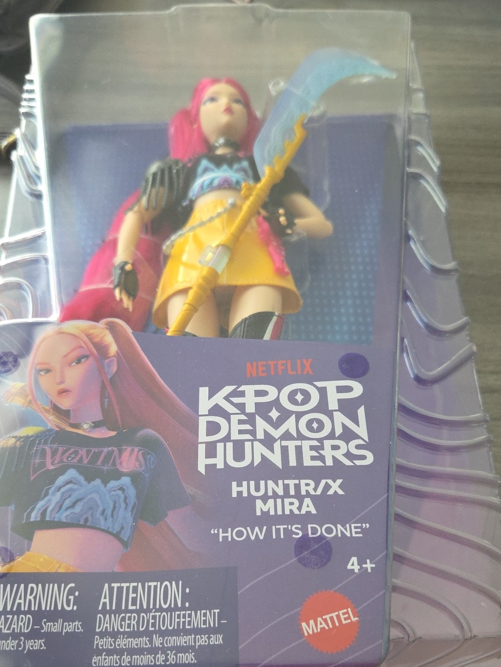 Netflix K-Pop Demon Hunters Huntr/X Mira Doll in Pink and Yellow